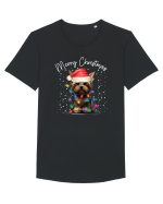de Craciun cu luminite - Yorkshire Terrier Tricou mânecă scurtă guler larg Bărbat Skater
