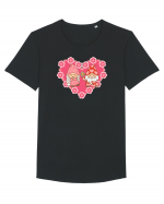 Cuplu de gnomi Tricou mânecă scurtă guler larg Bărbat Skater