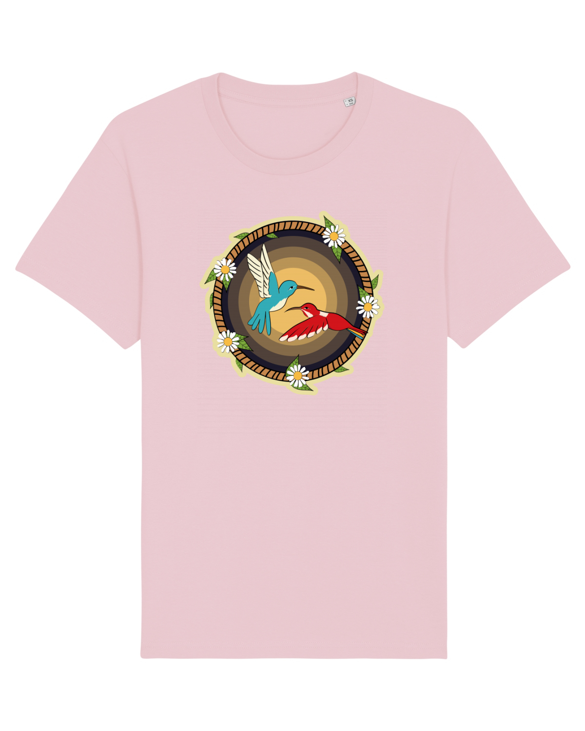 Tricou mânecă scurtă Unisex Rocker Cotton Pink