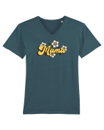 Mama Tricou mânecă scurtă guler V Bărbat Presenter