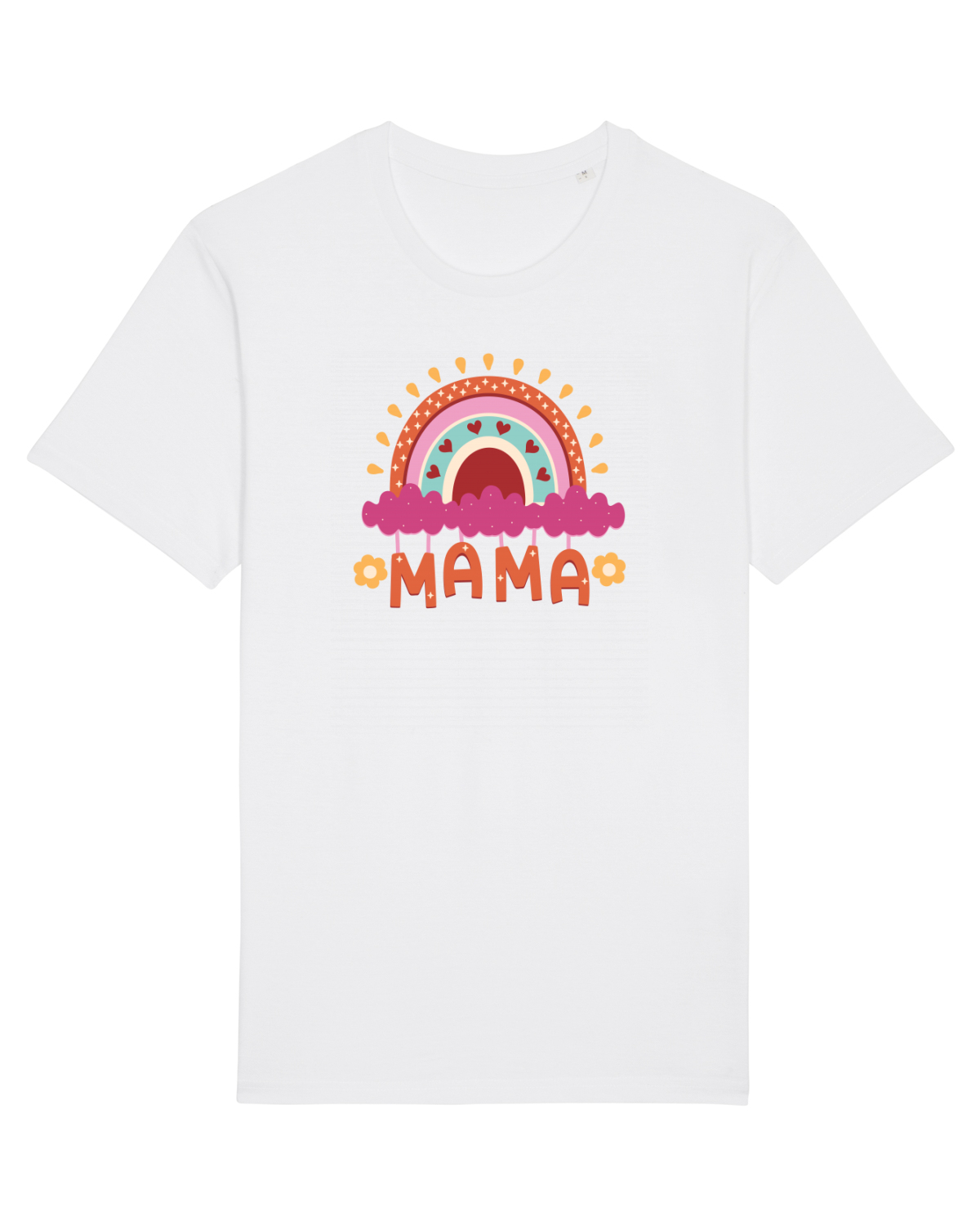 Tricou mânecă scurtă Unisex Rocker White
