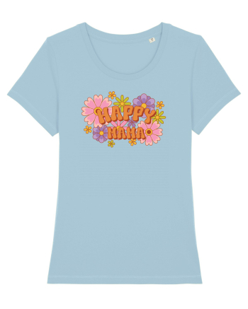 O mamă fericită retro Sky Blue