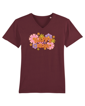O mamă fericită retro Burgundy