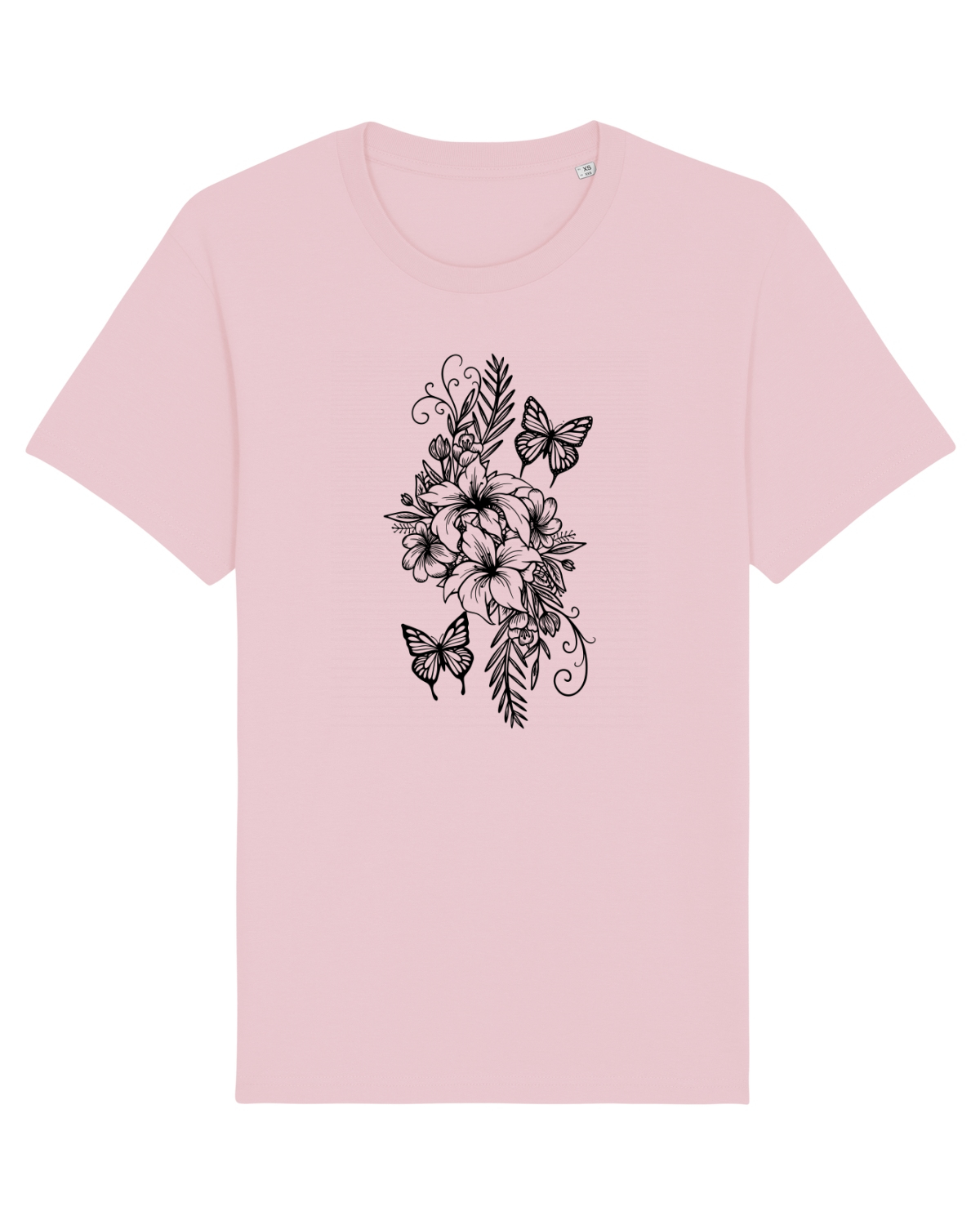 Tricou mânecă scurtă Unisex Rocker Cotton Pink