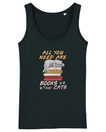 All you need are books and cats Black
