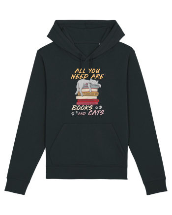 All you need are books and cats Black