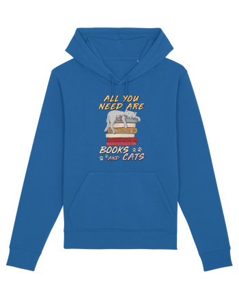 All you need are books and cats Royal Blue