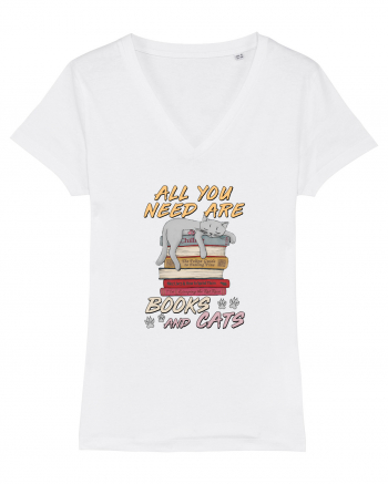 All you need are books and cats White