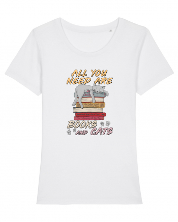 All you need are books and cats White
