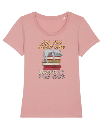 All you need are books and cats Canyon Pink