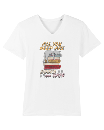 All you need are books and cats White