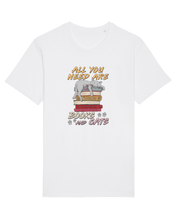 All you need are books and cats White