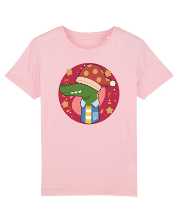 Crocodil de Crăciun Cotton Pink