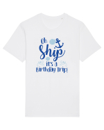 Oh ship, it's a birthday trip Tricou mânecă scurtă Unisex Rocker