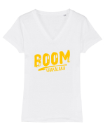 BOOM shakalaka Tricou mânecă scurtă guler V Damă Evoker