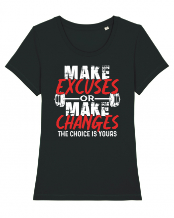 Make excuses or Make changes Black