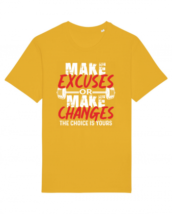 Make excuses or Make changes Spectra Yellow