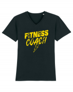 Fitness Coach Tricou mânecă scurtă guler V Bărbat Presenter