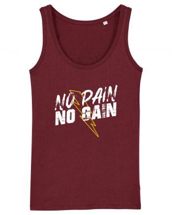 No pain No Gain Burgundy