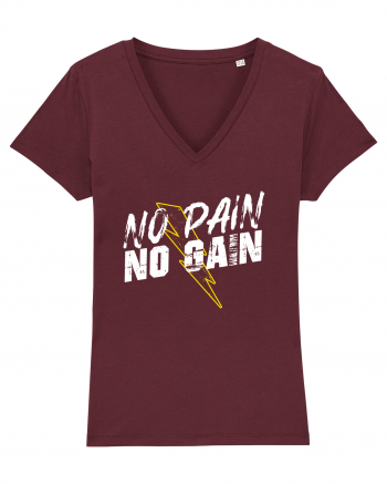 No pain No Gain Burgundy