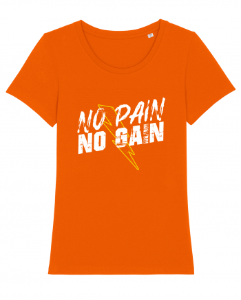 No pain No Gain Bright Orange