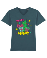 Merry and Bright Tricou mânecă scurtă guler V Bărbat Presenter