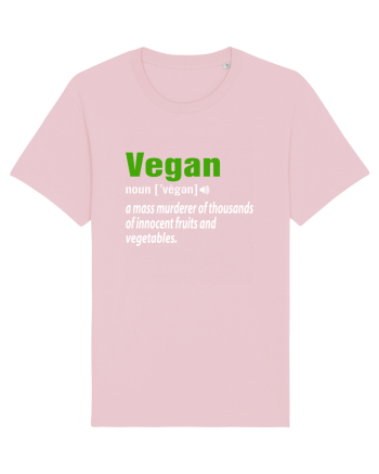 Vegan noun vegen Cotton Pink
