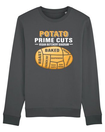 Potato Prime Cuts vegan butchery diagram Anthracite