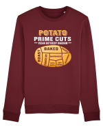 Potato Prime Cuts vegan butchery diagram Bluză mânecă lungă Unisex Rise