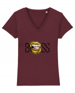 BOSS Tricou mânecă scurtă guler V Damă Evoker