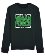 May The Vegan Force Be With You Bluză mânecă lungă Unisex Rise