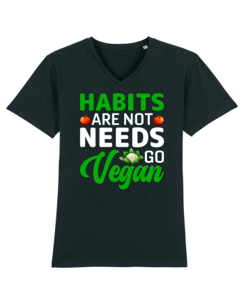 Habits Are Not Needs Go Vegan Black