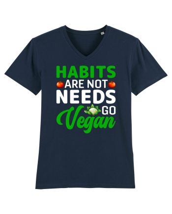 Habits Are Not Needs Go Vegan French Navy