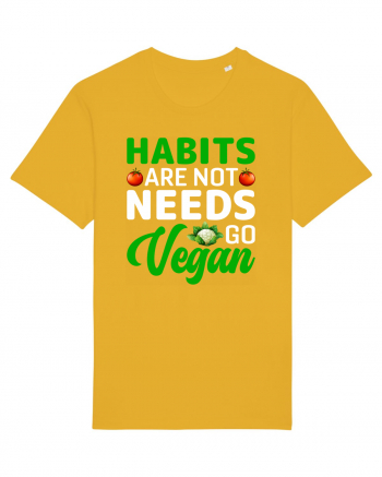 Habits Are Not Needs Go Vegan Spectra Yellow