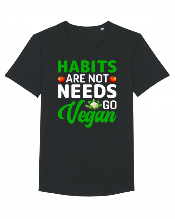 Habits Are Not Needs Go Vegan Black