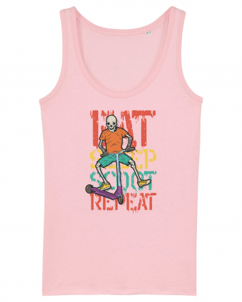 Eat Sleep Scoot Repeat Cotton Pink