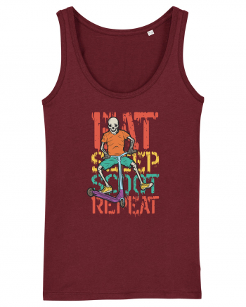 Eat Sleep Scoot Repeat Burgundy