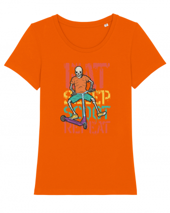 Eat Sleep Scoot Repeat Bright Orange