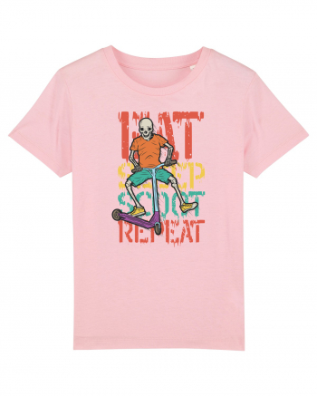 Eat Sleep Scoot Repeat Cotton Pink