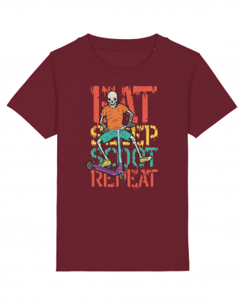 Eat Sleep Scoot Repeat Burgundy