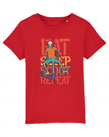 Eat Sleep Scoot Repeat Red