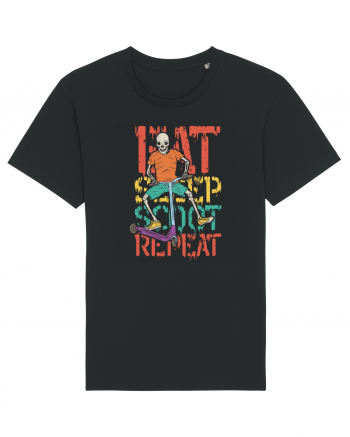 Eat Sleep Scoot Repeat Black