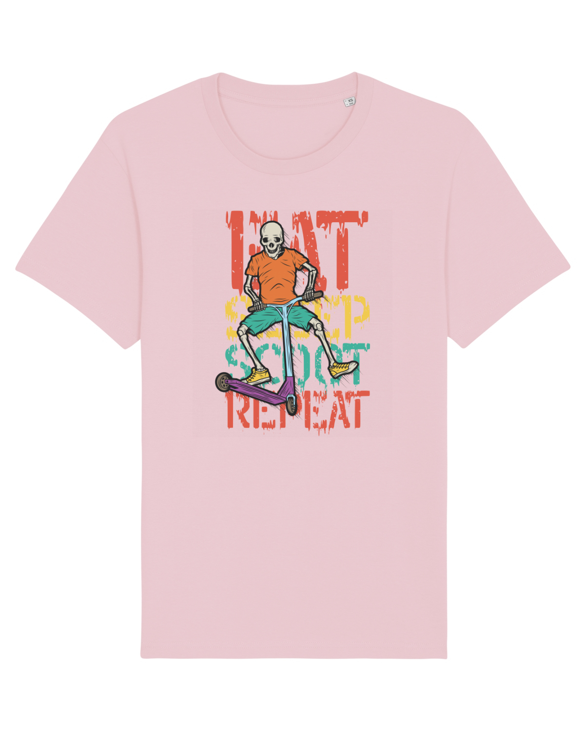 Tricou mânecă scurtă Unisex Rocker Cotton Pink