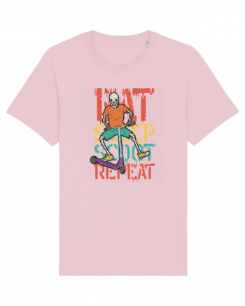 Eat Sleep Scoot Repeat Cotton Pink