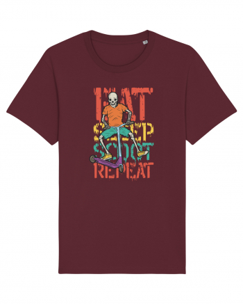 Eat Sleep Scoot Repeat Burgundy