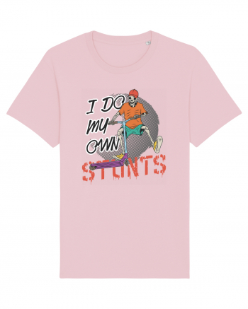 I Do My Own Stunts Cotton Pink