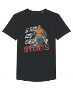 I Do My Own Stunts Tricou mânecă scurtă guler larg Bărbat Skater