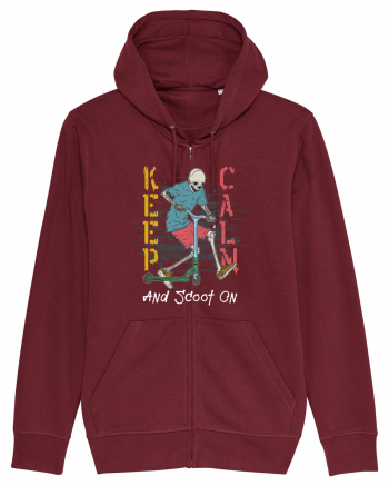 Keep Calm And Scoot On Burgundy