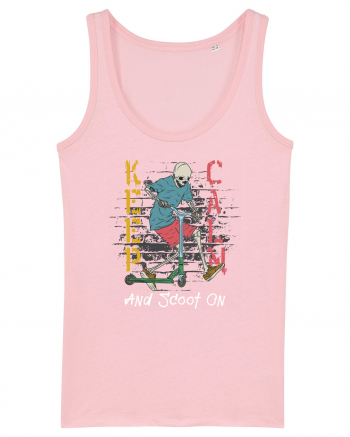 Keep Calm And Scoot On Cotton Pink