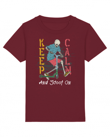 Keep Calm And Scoot On Burgundy